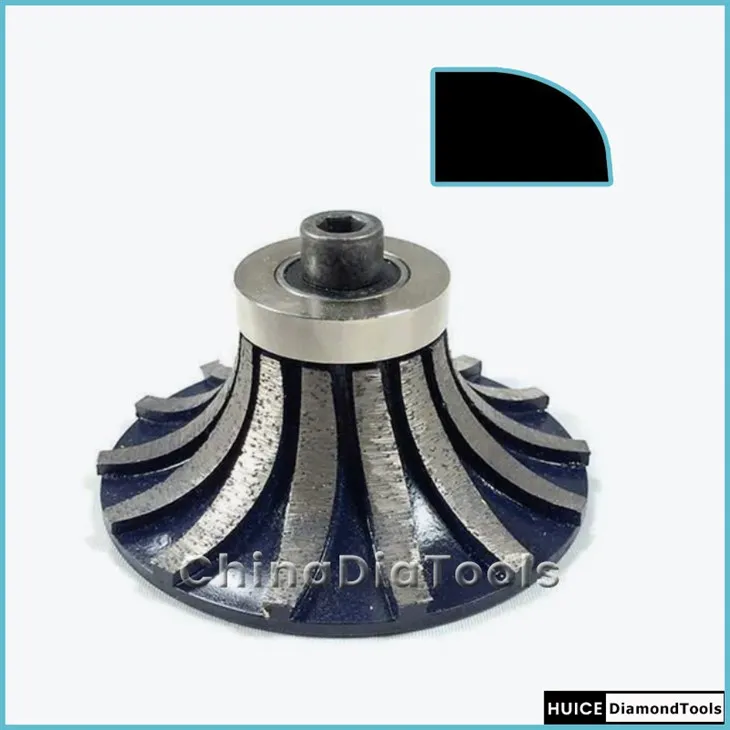 Demi Bullnose Diamond Router Bit For Stone